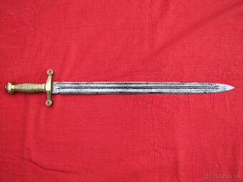 Vojenský tesák zdobená čepeľ - 2