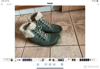 Dámske zimné kožené topanky s ovčou vlnou Darja č 39 - 2