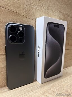 Apple iPhone 15 Pro, 256gb, Black Titanium, PREDÁM, TOP STAV - 2