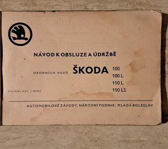 Návod k obsluze a údržbe Škoda 100,100L,110 L,110LS, - 2