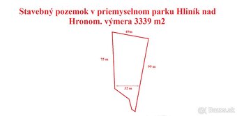 PREDAJ stavebný pozemok v obci Hliník Nad Hronom. 3339m2. - 2