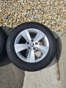 Predám originál Škoda Orion elektróny 5x112 R16 + pneumatiky - 2