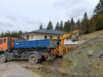 Minibager traktorbager bager zemné prace nosič kontajnerov - 2