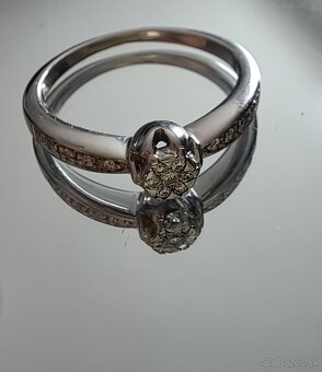 Zlatý prsteň (biele zlato) - 2