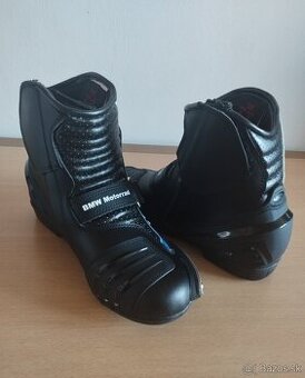 Moto Kožené Nízke Topanky BMW Blue Osobne Aj Poštou - 2