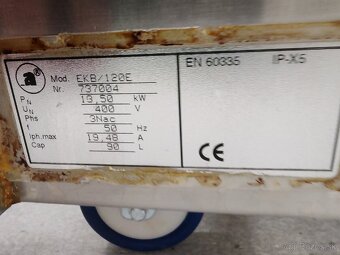 Elektrická nerezová gastro panvica 100l - 2
