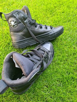 Converse čierne vysoké kožené v.EU 36, cm 22,5 - 2