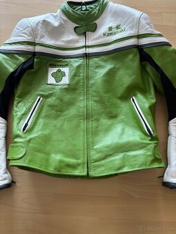 Kožená moto bunda Kawasaki XL - 2