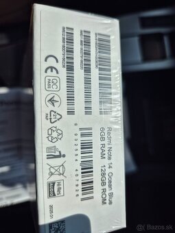 predam redmi note 14 6gb-128gb zapecateny iba osobne - 2