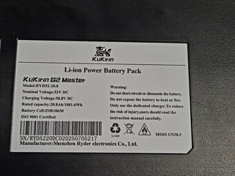 Nova batéria pre KuKirin Kugoo   G2 master - 2