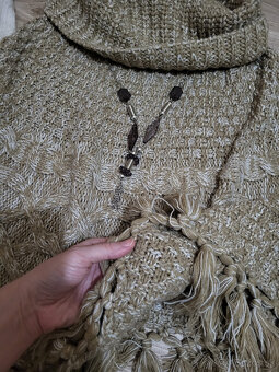 Pončo s retiazkou + vesta - 2