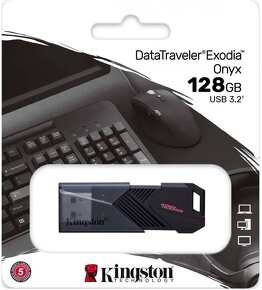 64 GB a 128 GB Kingston USB 3.2 Exodia Onyx - 2
