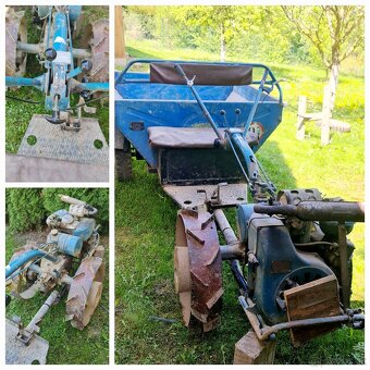 Predám malotraktor s vozíkom a bohatým príslušenstvom - 2