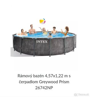 Bazén Intex graywood 4,6 m Nový - 2