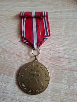 Medaila Za vernosť a brannosť 1938 - 2