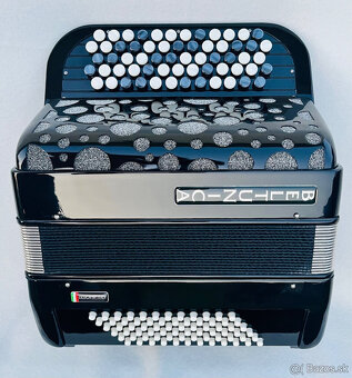 Predám nový akordeón Beltunica- chromaticky B Griff -72 BASO - 2