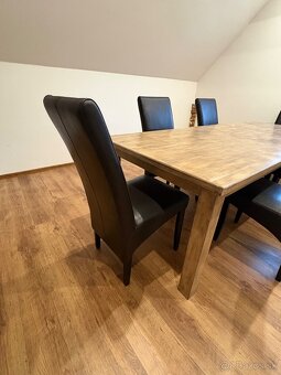 SET Jedalensky stôl masiv dub  240 x 100 , 6 x stolicka - 2