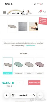 Predam podlozku na prebalovanie SHNUGGLE Squishy mäkká preba - 2