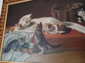 Obraz, starožitnosti, mačka - 2
