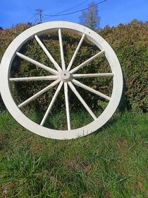 Drevené dekoračné koleso - priemer 30cm - 2