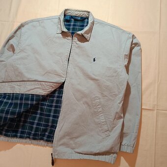 Vintage 90s Polo Ralph Lauren béžová harrington bunda L - 2