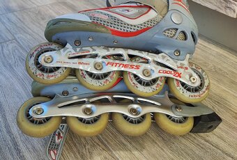 Predám dámske kolieskové korčule Fitness Cool ZX veľkosť 39 - 2