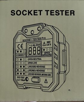Tester na kontrolu správneho zapojenia zástrčiek s displayom - 2