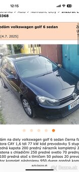Predám wolkswagen golf 6 - 2