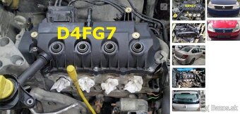 Renault Thalia 1.2 2009 predám MOTOR D4FG7, DVERE, PREVODOVK - 2
