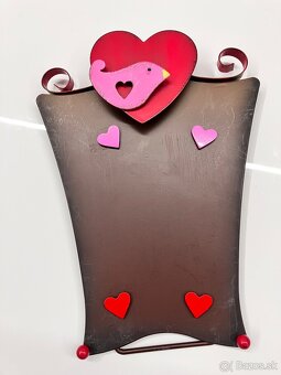 Stojan s magnetickymi srdieckami na fotku - 2