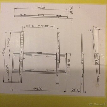 Držiak na stenu pre TV. - 2