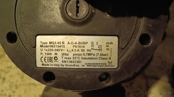 Predam cerpadlo Grundfos mq 3-45 - 2