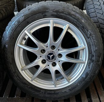 5x112 R16 6,5J ET49 Mercedes Benz + 205/55 R16 zimné - 2