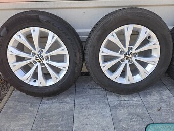 Originál disky VW Tiguan 215/65 R17 + zimné pneu Scorpion - 2