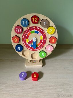 Drevené vkladacie hodiny Bino - 2