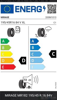 Šport pneu Mirage 195 45 r16 - 2