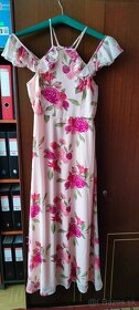 kvetinové šaty dlhé; veľkosť 38, úplné nové, AKCIA 10 EUR - 2