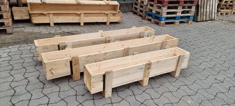 Drevené záhony - boxy 60 ks - 2