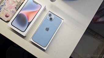 Apple iPhone 14 modrý 128GB - TOP stav, aj vymením - 2