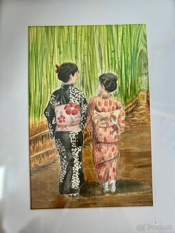 Akvarel Japonsko - 2
