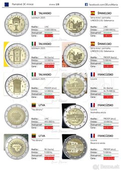 2 euro mince 2025 (aktualizované 30.10.) - 2