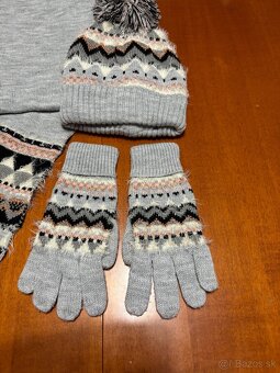 Čiapka, rukavice, šál súprava - 2