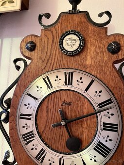 Veľké drevené nástenné hodiny - 2