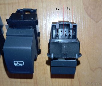 Vypínač ovládanie okien Passat B8 Octavia 3 Superb 3 - 2