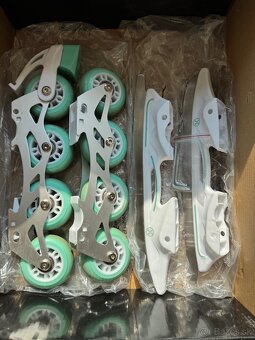 Detské vymeniteľné korčule,veľkosť  34-38 - 2