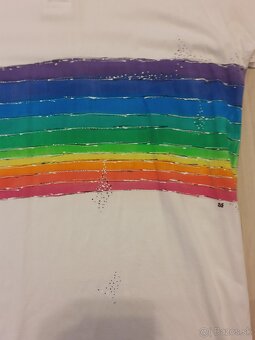 Pánske tričko -  ručne maľované - 2