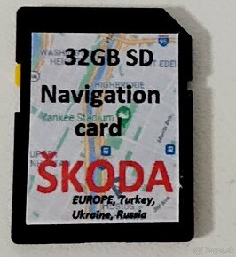 Navigácia - Mapy Škoda Octávia, Rapid, Fabia, Kodiaq, Karoq - 2