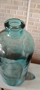 Tyrkysové sklo -flaša - 2