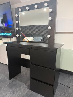 Toaletný Stolík čierny - 2