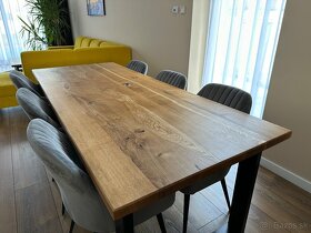 Dubový jedálenský stôl, masív 220cm x 90cm - 2